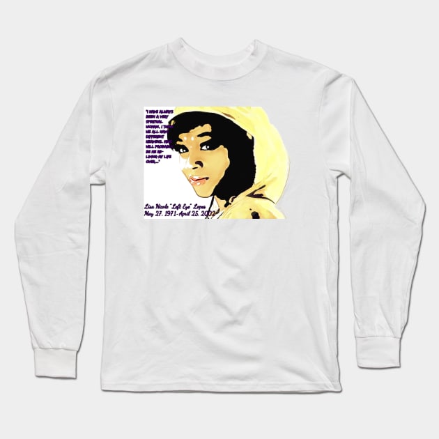 REMEMBER THE MUSIC: Lisa "Left Eye" Lopes Long Sleeve T-Shirt by Melodeelicious